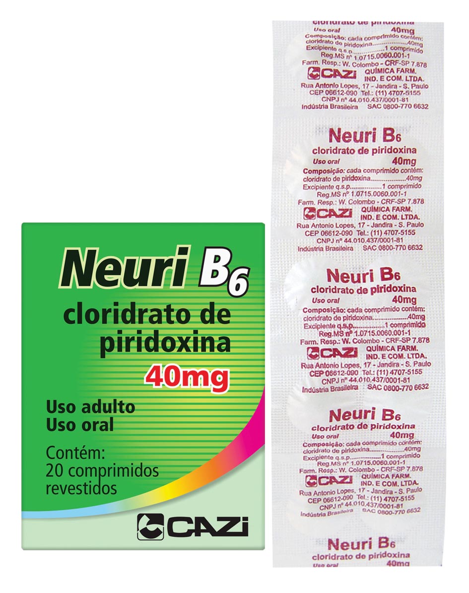 Embalagem do medicamento NEURI B6