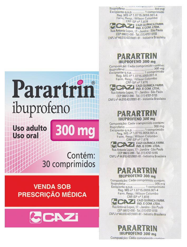 Embalagem do medicamento PARARTRIN