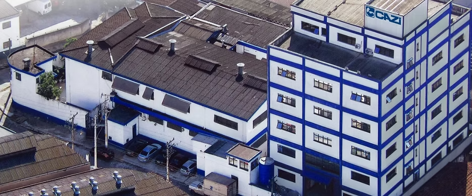 Planta industrial Cazi em Jandira/SP — vista aérea